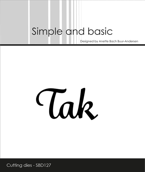 Simple and basic die Tak 4,6x2,5cm